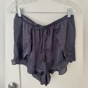 Free People Gray High Waist Shorts